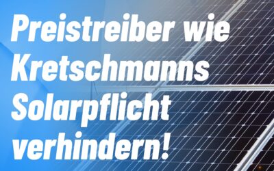 Wohnraum schon jetzt überteuert – Preistreiber wie Kretschmanns Solarpflicht verhindern