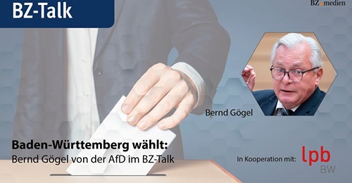 Baden-Württemberg wählt: Bernd Gögel von der AfD im BZ-Talk